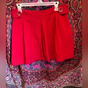 Express Vintage Red A Line Mini Skirt Women’s Size 10